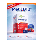 MetilB12 C/60 Comprimidos Mastigáveis  Frutas Vermelhas - QualyNutri