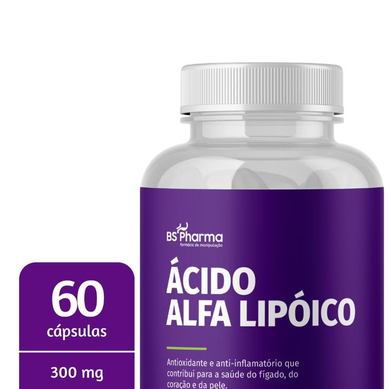 Ácido Alfa Lipóico 300 mg - 60 Cápsulas