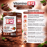 Vitamina B12 Metilcobalamina Cacau C/60 Cápsulas - Prevent Pharma