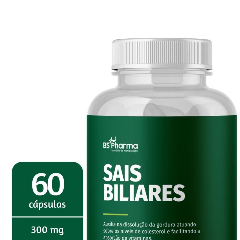 Sais Biliares 300 mg - 60 Cápsulas