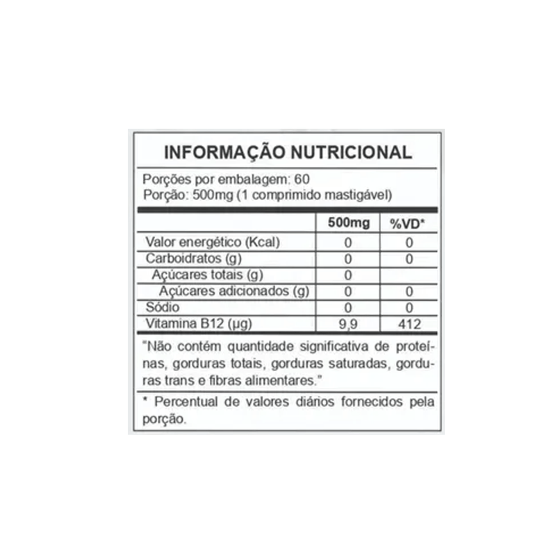 Kit C/2 Vitamina B12 Cacau C/60 Comprimidos - Prevent Pharma