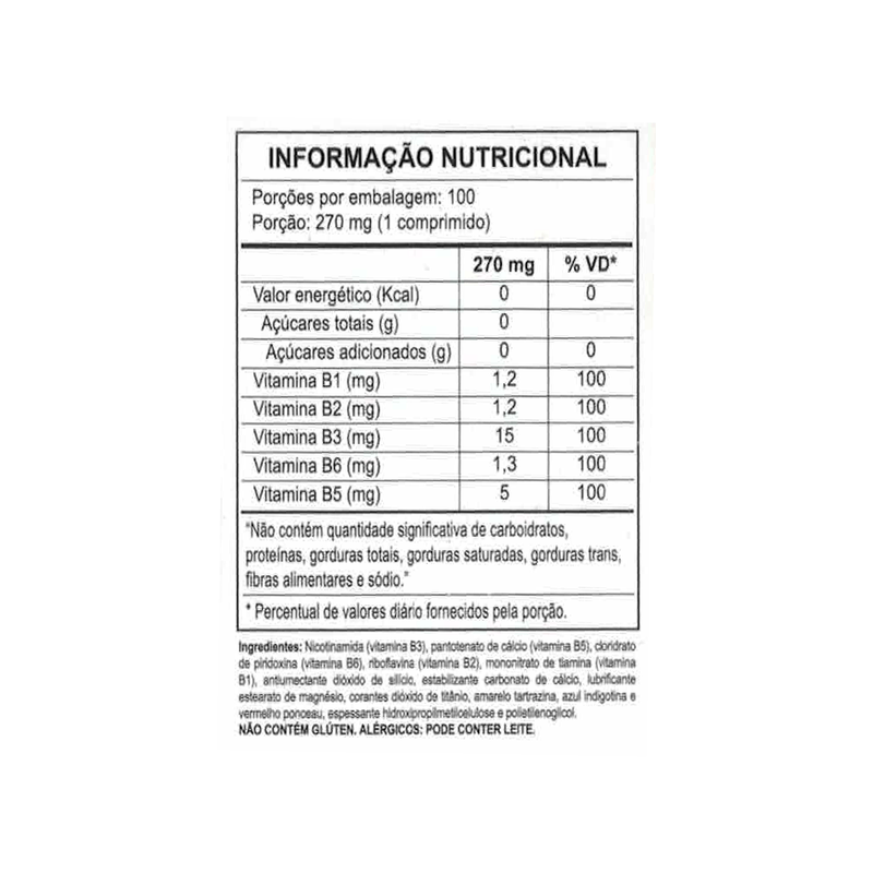 Kit C/3 Complexo B Concentrado C/100 Comprimidos - Prevent Pharma