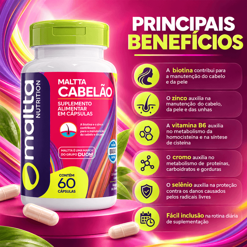 Cabelão 60 Cápsulas - Maltta
