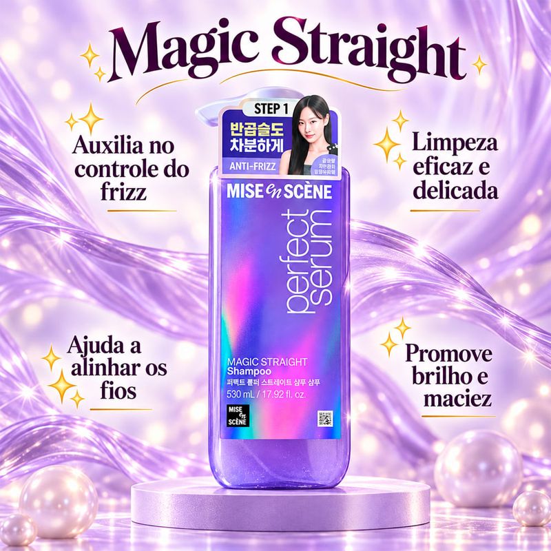 Mise en Scène Perfect Serum Magic Straight - Shampoo 530ml
