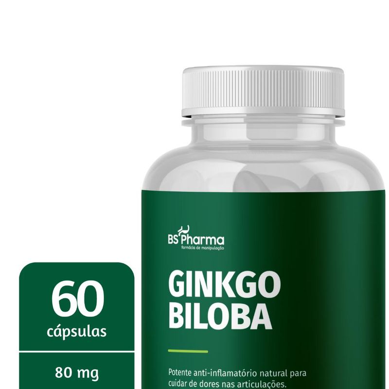 Ginkgo Biloba 80mg - 60 Cápsulas