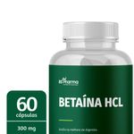 Betaína HCL 300 mg - 60 Cápsulas