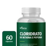 Cloridrato de Betaína 100 mg e Pepsina 60 mg - 60 Cápsulas