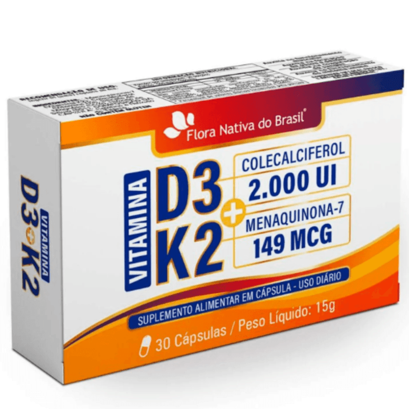 Vitamina K2 + D3 C/30 Cápsulas - Flora Nativa