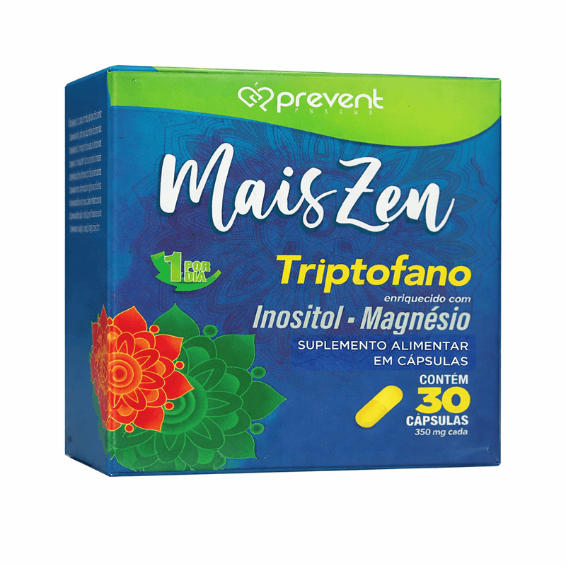 Triptofano Mais Zen 30 Cápsulas Prevent Pharma