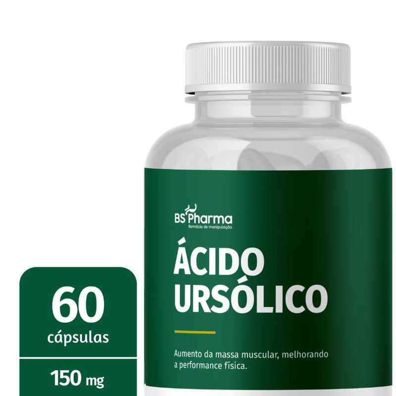 Ácido Ursólico 150 mg - 60 Cápsulas