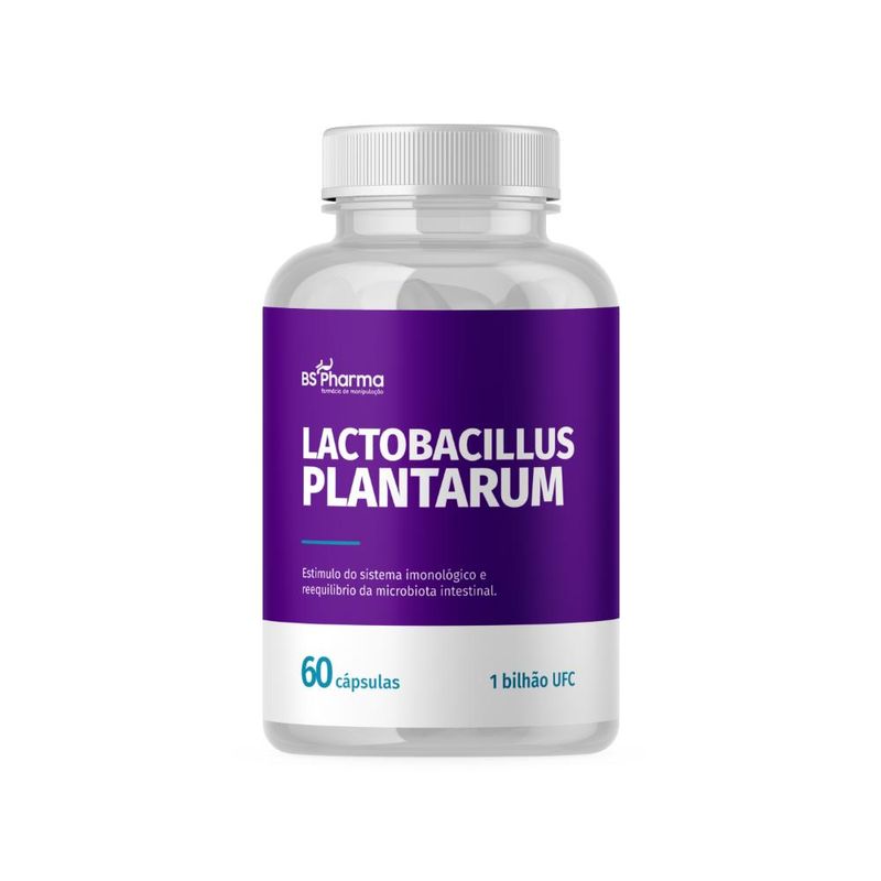 Lactobacilos Plantarum 1 bilhão UFC - 60 Cápsulas