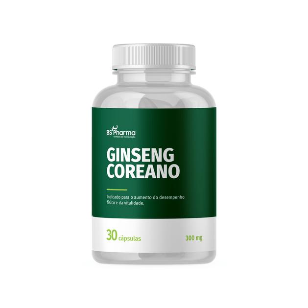 Ginseng Coreano 300 mg - 30 Cápsulas