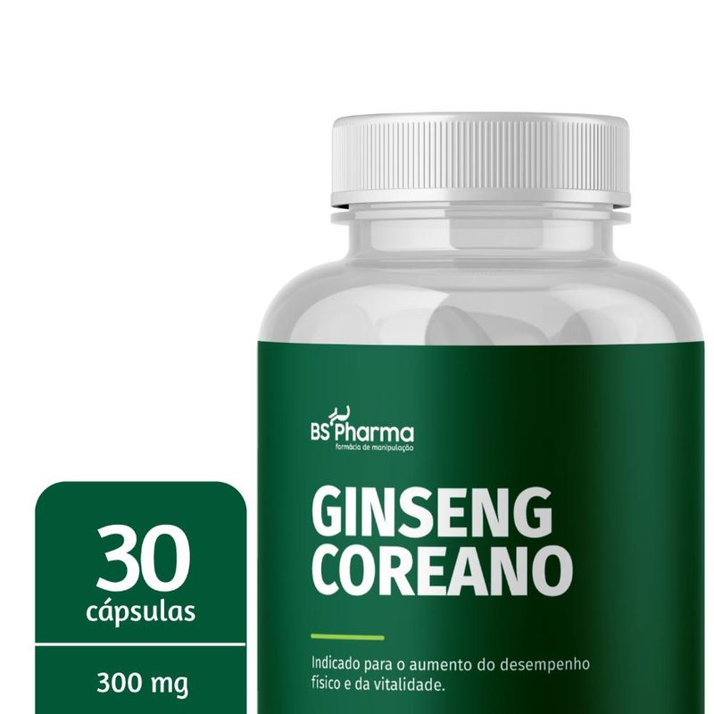 Ginseng Coreano 300 mg - 30 Cápsulas