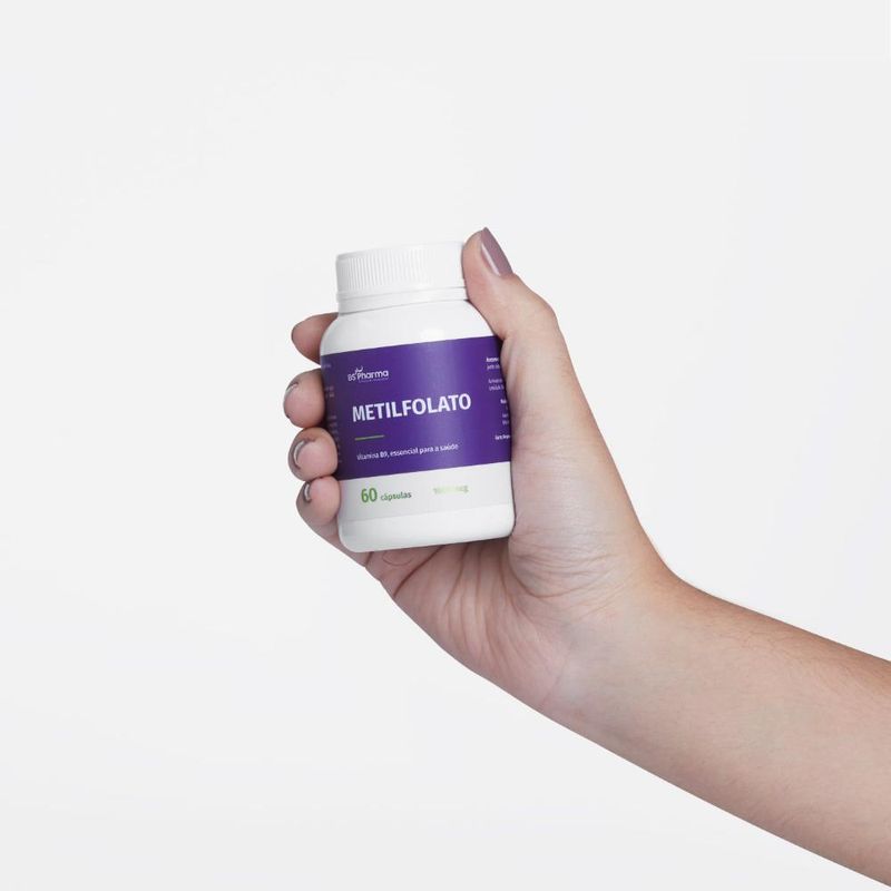 Metilfolato (Vitamina B9) 1000 mcg - 60 Cápsulas