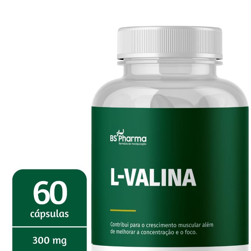 L Valina 300 mg - 60 Cápsulas