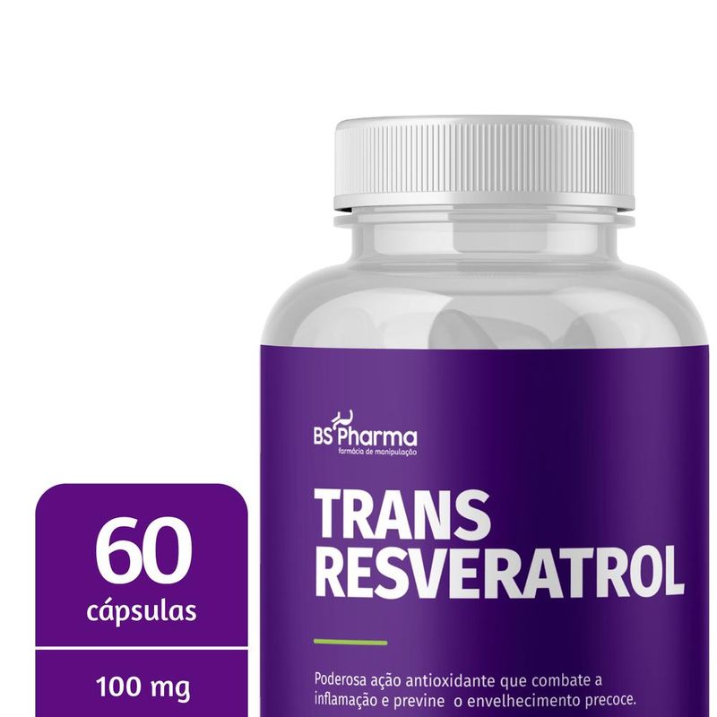 Resveratrol (Trans-resveratrol) 100 mg - 60 Cápsulas