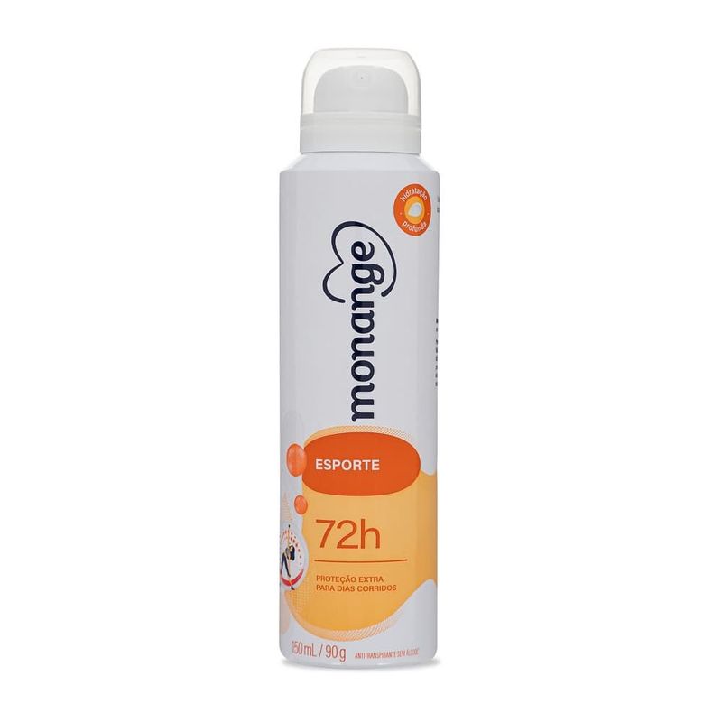 Desodorante Aerossol Antitranspirante Monange Esporte Feminino 150ml