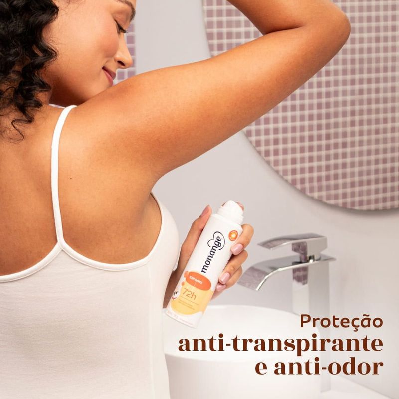 Desodorante Aerossol Antitranspirante Monange Esporte Feminino 150ml