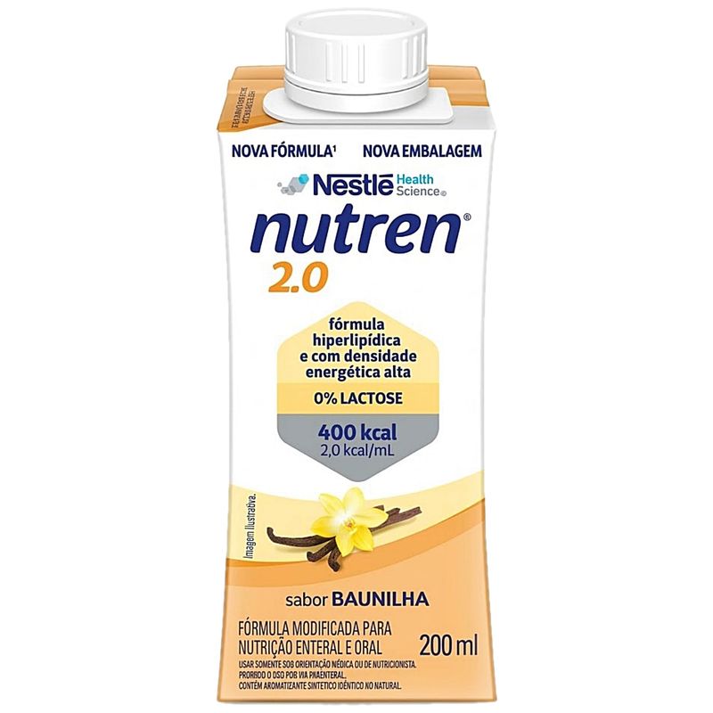 Suplemento Alimentar Enteral Oral Nutren 20 Baunilha 200mL