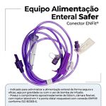 Equipo Alimentação Enteral Safer Conector Enfit - unidade