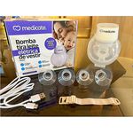 Bomba Tira-Leite Materno Elétrica de Vestir Medicate MD3300