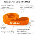 Super Band Extensor Elástico Nível Médio 32mm Vollo -unidade