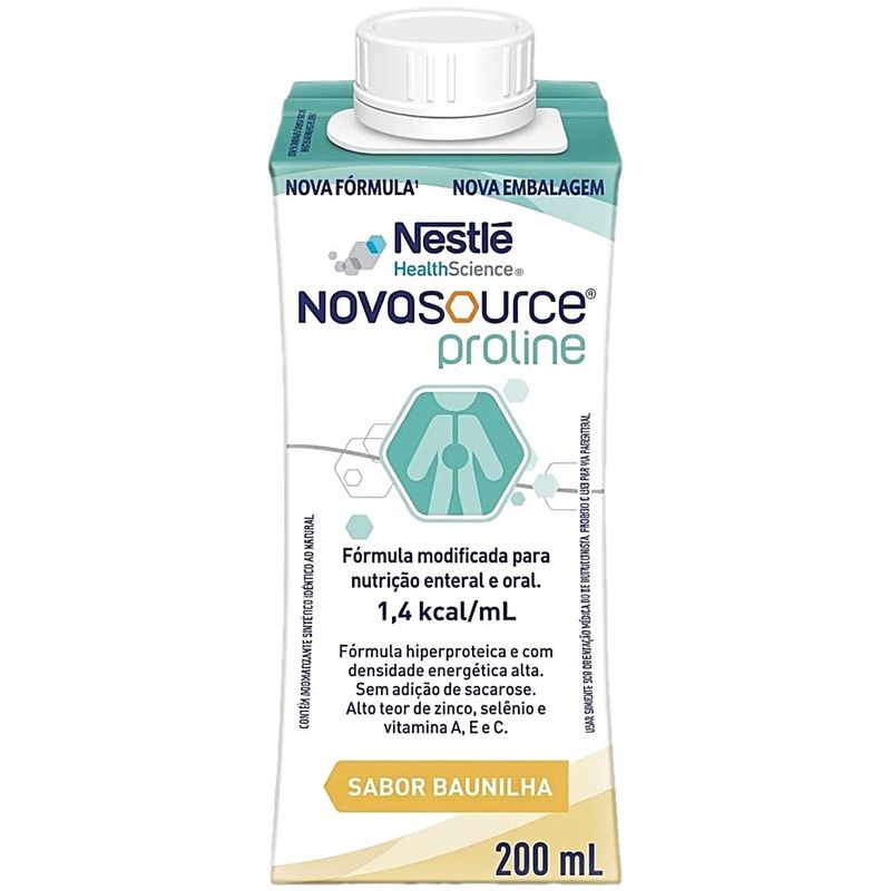 Nutrição Enteral e Oral Novasource Proline Baunilha 200ml
