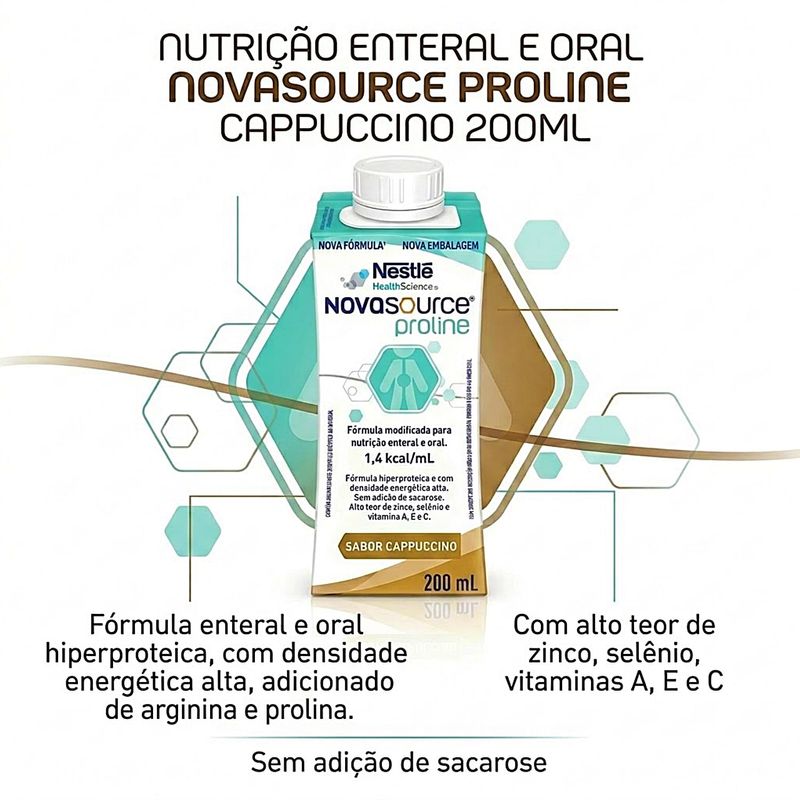 Nutrição Enteral E Oral Novasource Proline Cappuccino 200ml