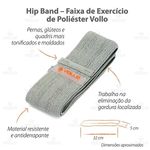 Faixa Elástica Hip Band de Poliéster Vollo Tam P - unidade