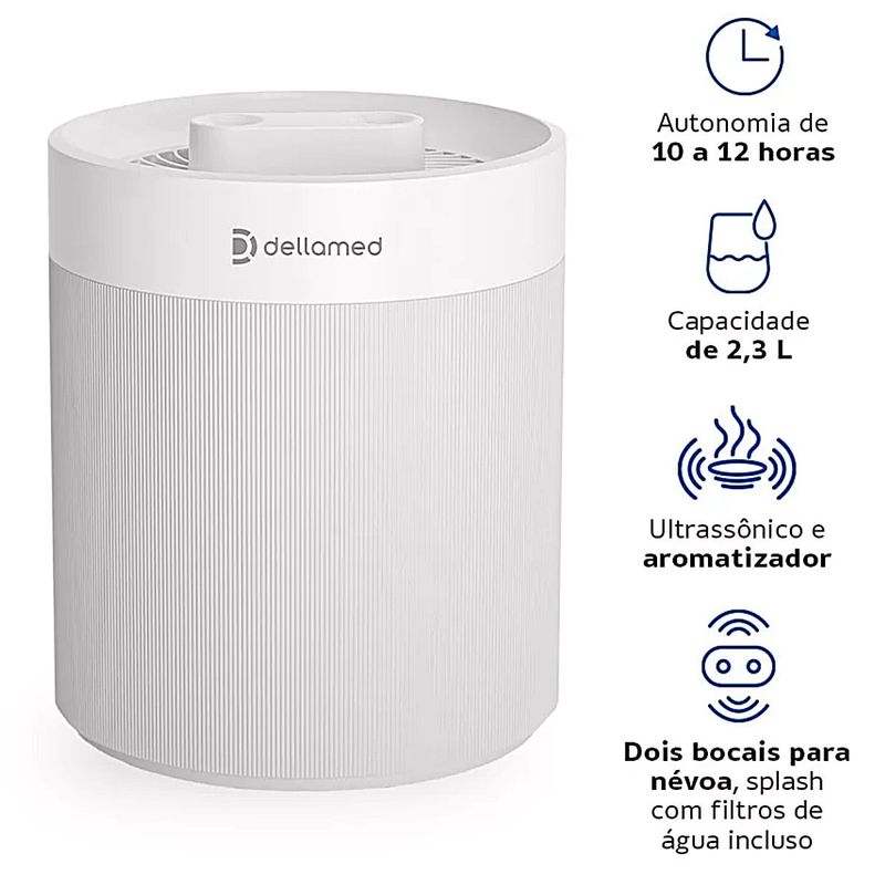 Umidificador de Ar Umi Light Dellamed 2,3 litros
