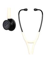 Estetoscópio Littmann Cardiology IV - Branco Alabastro Cetim com Preto Fosco 6186C