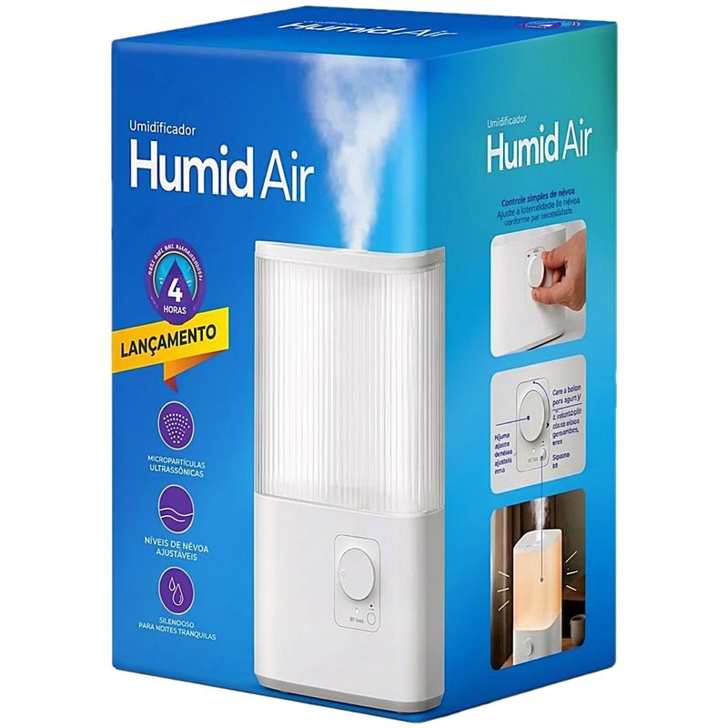Umidificador de Ar Humid Air Omron com Aromaterapia e Luz