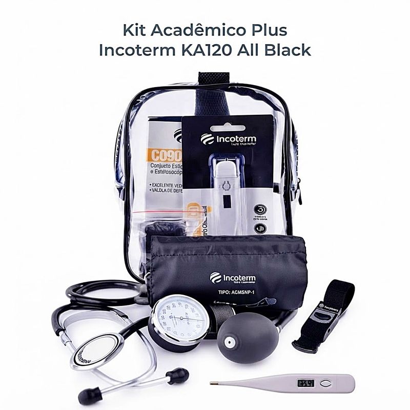 Kit Acadêmico Incoterm Plus KA120 All Black