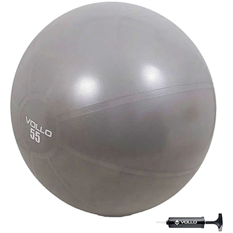 Bola Suíça para Pilates e Yoga Gym Ball com Bomba 55cm Vollo