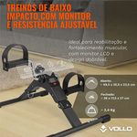 Mini Bicicleta Ergométrica Vollo Multifuncional com Monitor