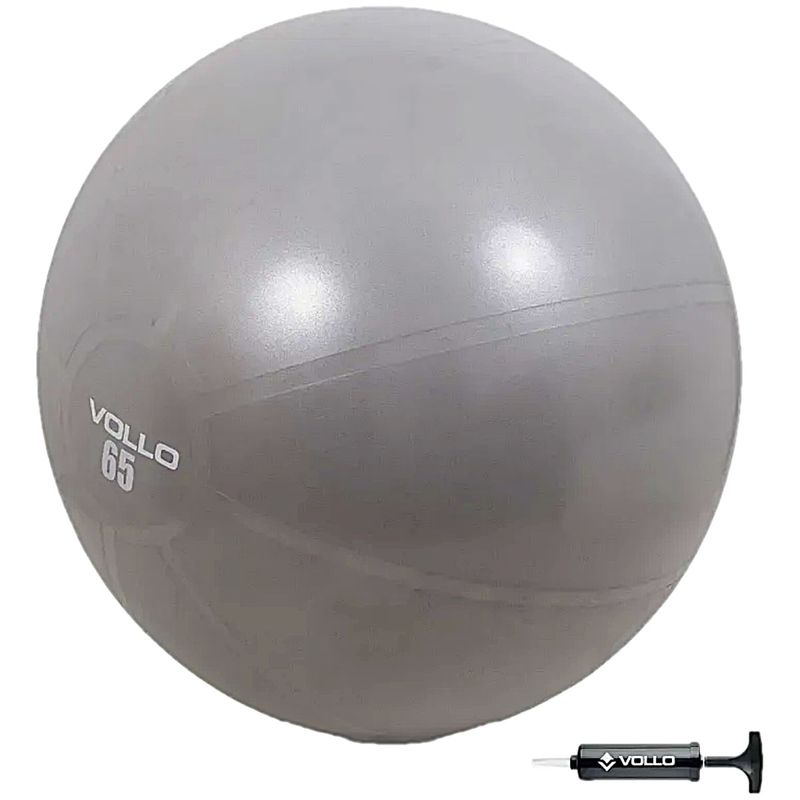 Bola Suíça para Pilates e Yoga Gym Ball com Bomba 65cm Vollo