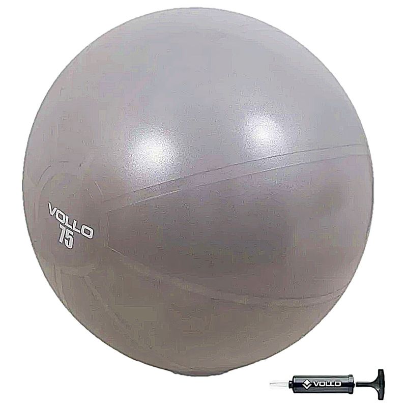 Bola Suíça para Pilates e Yoga Gym Ball com Bomba 75cm Vollo
