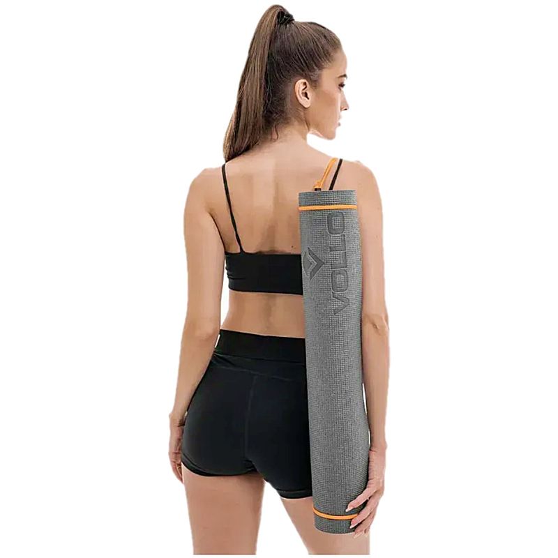 Tapete para Yoga e Pilates 4mm Cinza Vollo