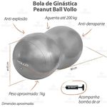 Bola Feijão para Ginástica Peanut Ball 45cm Vollo
