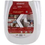 Assento Sanitário Retangular Mebuki Quadra Elevado 13,5cm