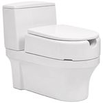 Assento Sanitário Retangular Mebuki Quadra Elevado 13,5cm
