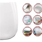 Assento Sanitário Retangular Mebuki Quadra Elevado 13,5cm