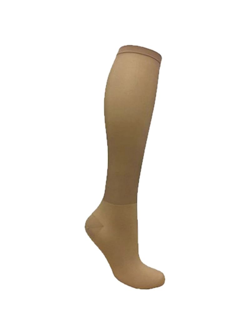 Sigvaris Ulcer Kit de Meias 3/4 para Úlceras Ponteira Fechada Bege Tam P Normal