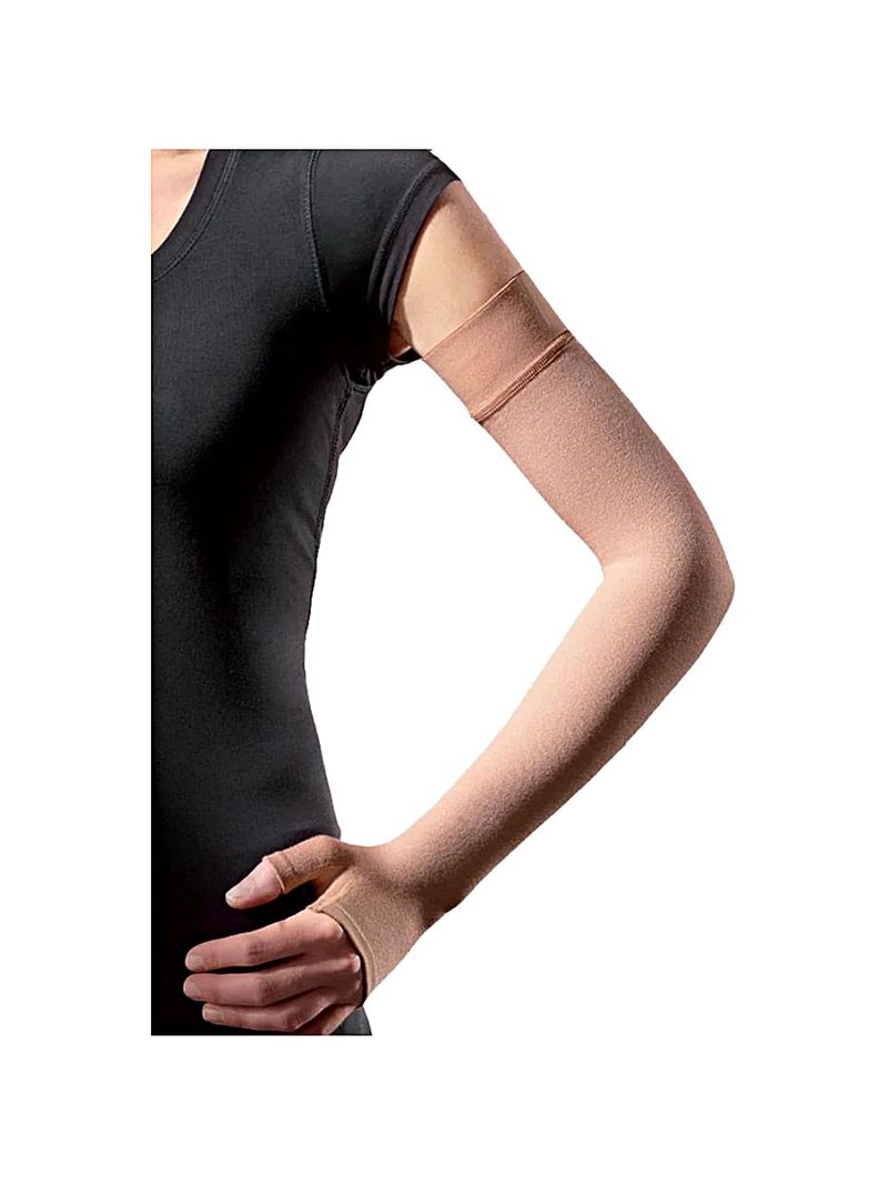 Braçadeira Sigvaris 412 20-30mmHg até o Punho com Polegar Natural Clara M2 - unidade