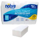 Papel Toalha Interfolha Nobre Fit 20X20cm 1000 folhas