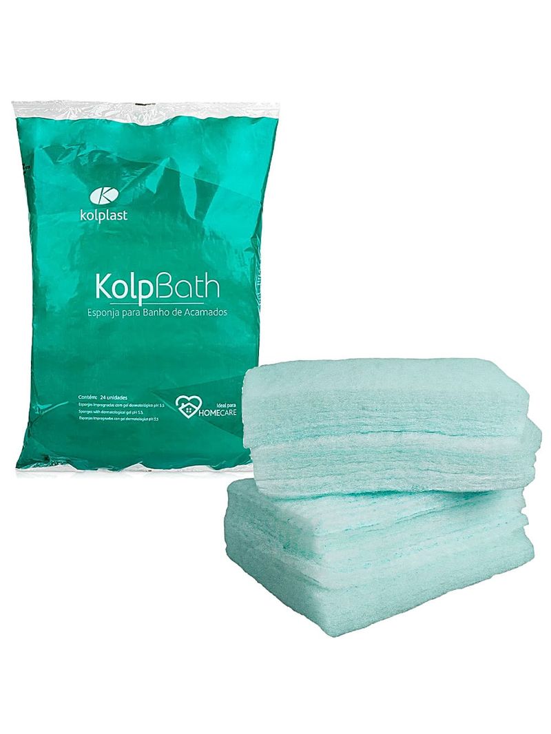 Esponja para Banho de Acamados KolpBath - 24 unidades