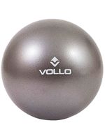 Mini Bola Overball para Pilates e Yoga Vollo 25cm Cinza
