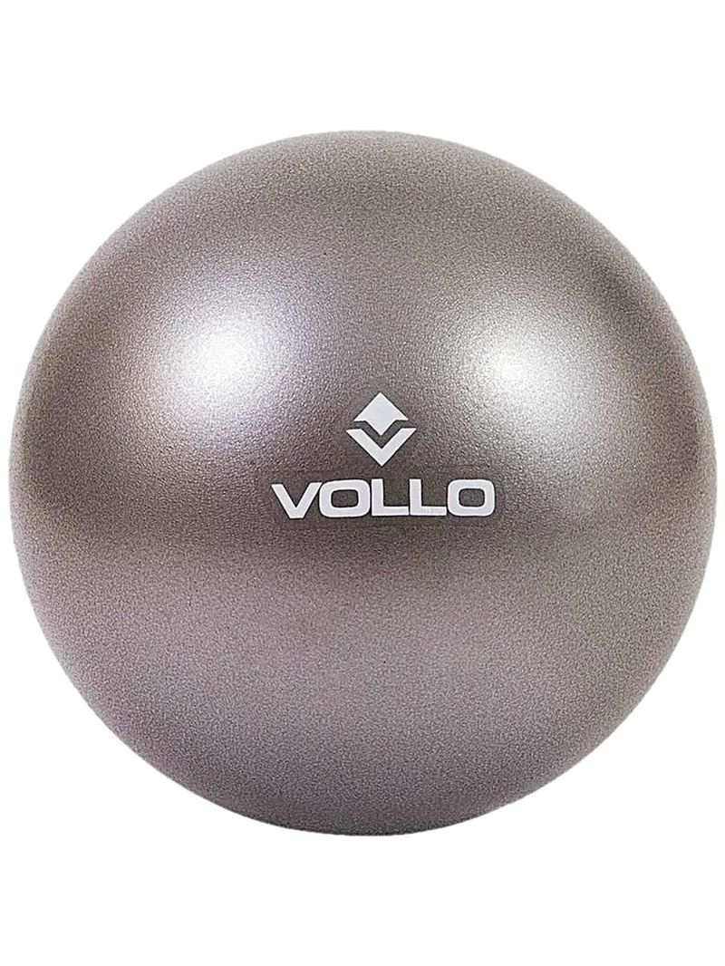 Mini Bola Overball para Pilates e Yoga Vollo 25cm Cinza