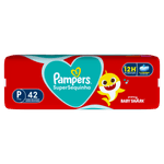 Fralda Infantil Pampers SuperSequinha P Pacote 42 Unidades