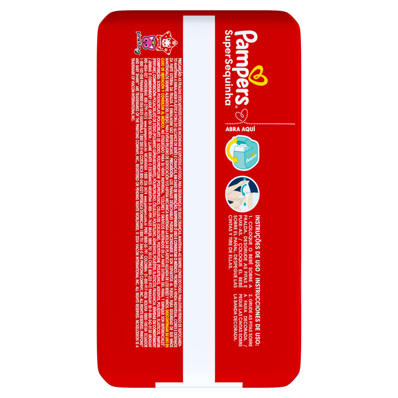 Fralda Infantil Pampers SuperSequinha P Pacote 42 Unidades